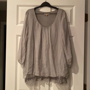 Silver/ grey blouse
